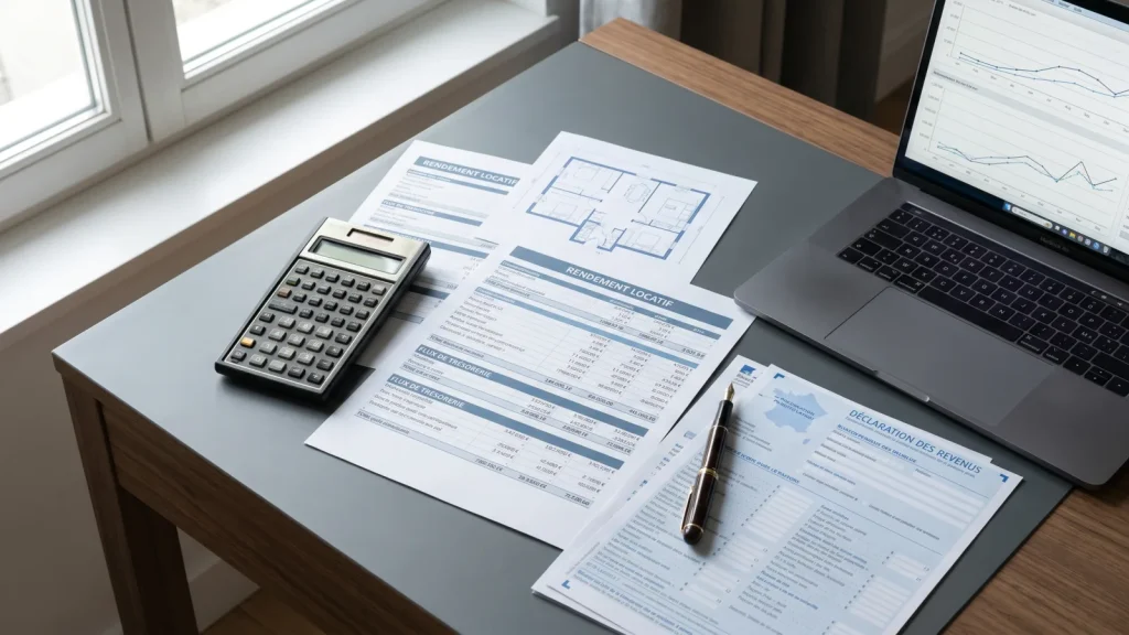 Calcul de la rentabilité et du cash flow d'un investissement locatif